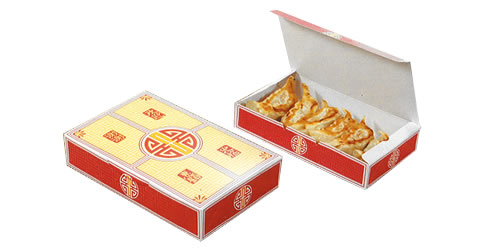 中華料理用紙箱【耐水耐油、レンジ可、冷凍可】
